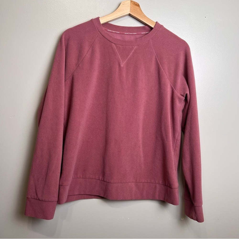 Marc New York Mauve Crewneck Lightweight Sweatshirt Size Medium EUC